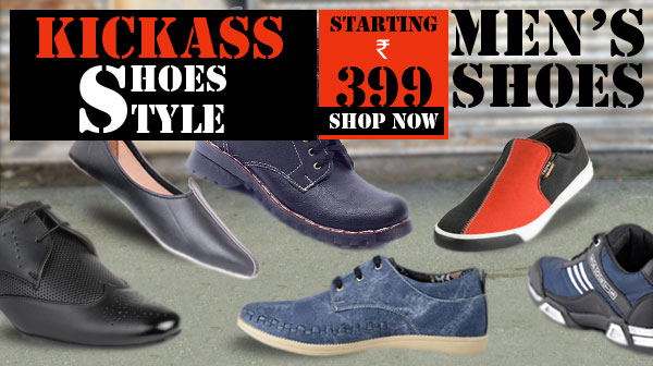 KickAss Shoes KickAss Day Starting Rs. 399 Shop Now